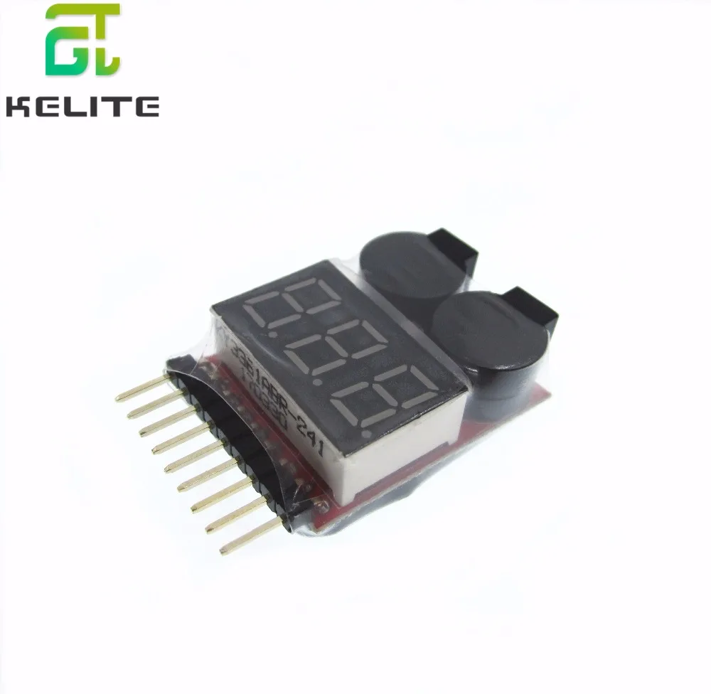 

5 шт. 1-8S Lipo/li-ion/Fe RC вертолет самолет лодка и т. Д. Напряжение батареи 2 в 1 тестер низковольтный зуммер сигнализации
