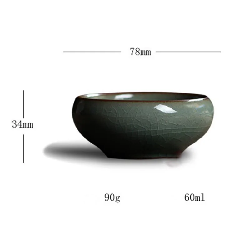 Китайские фарфоровые чайные чашки Longquan Celadon 1 шт. чайная чашка чаша для чая с