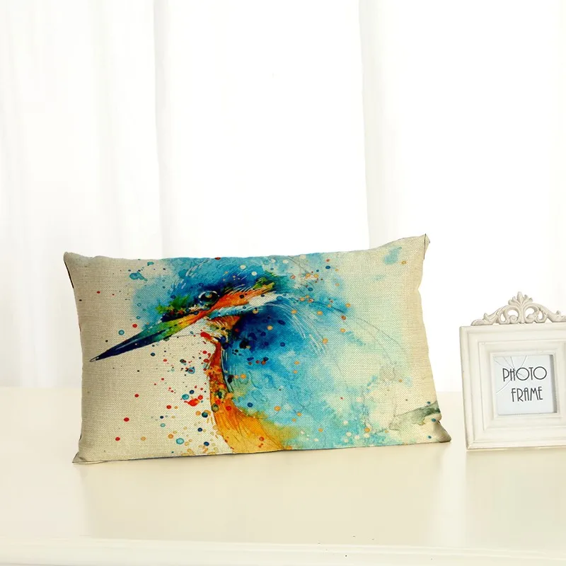 Персонализированные Чехлы для подушек с изображением птиц модные креативные