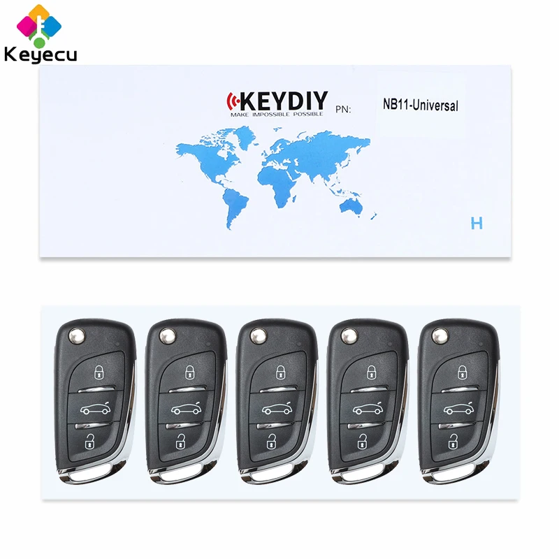 KEYECU 5 шт./лот сменный универсальный пульт дистанционного управления серии NB для