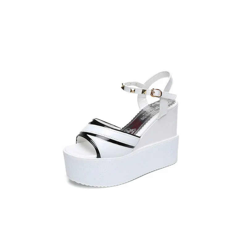 High Heels Sandals Women Platform Wedges 2019 Summer Ladies Open Toe Casual Shoes 12cm Super Heel Sexy | Обувь