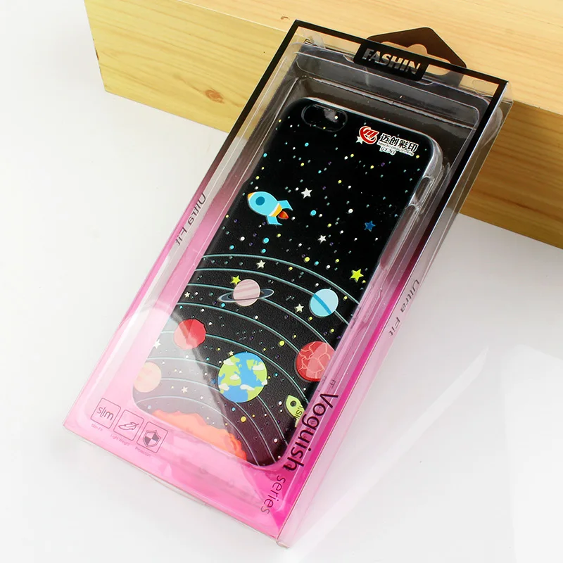 KJ-677 400pcs Blister PVC Plastic Retail Packaging Clear Box Package Universal Packing box For iPhone 7 6 Plus Phone Case |