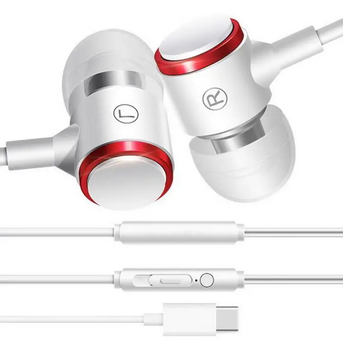 Тип usb In Ear проводные наушники с контролем громкости гарнитуры для Letv LeEco Le 2 Xiaomi Mi