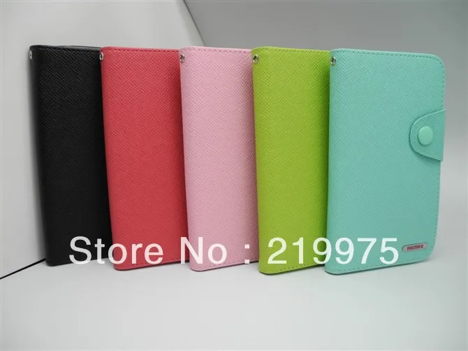 Good quality Remax Leather Cover Wallet Magnetic Closure for Samsung Galaxy Note 2 N7100 65pcs/ lot free shipping |