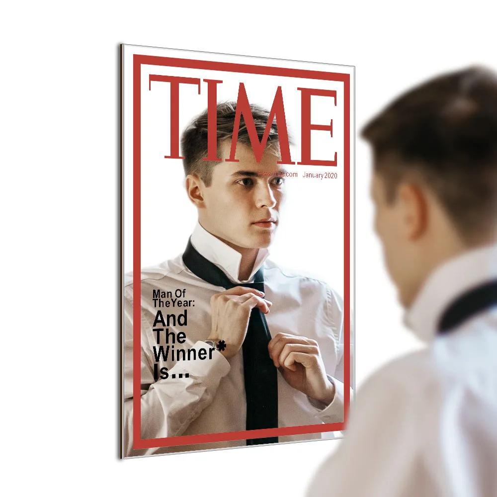 Чехол для журнала Time зеркальный Человек года подвесное зеркало спальни | Декоративные зеркала -33031537635
