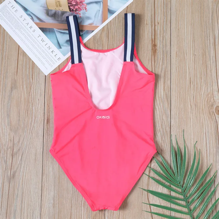 Радужные Детские купальники для девочек женский купальник летние детские