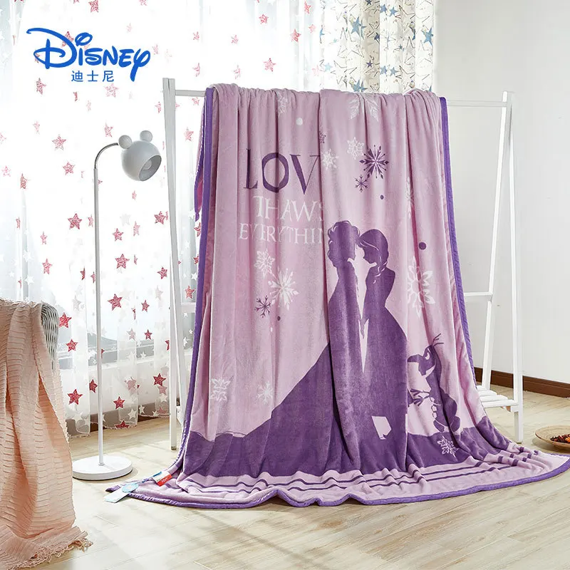 Frozen Одеяло Дисней из мультфильма Минни Микки Замороженные мягкие фланелевые одеяла для девочек Дети на кровать диван весна, осень одеяло - Цвет: Frozen