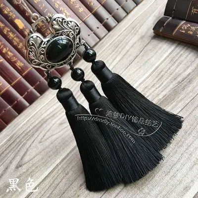 6 Длина 13,5 см DIY ювелирные аксессуары, цепочка на свитер из цинкового сплава полые Ювелирные изделия комбинация из вискозного шелка кисточки кисточка ремешок уха - Цвет: 6