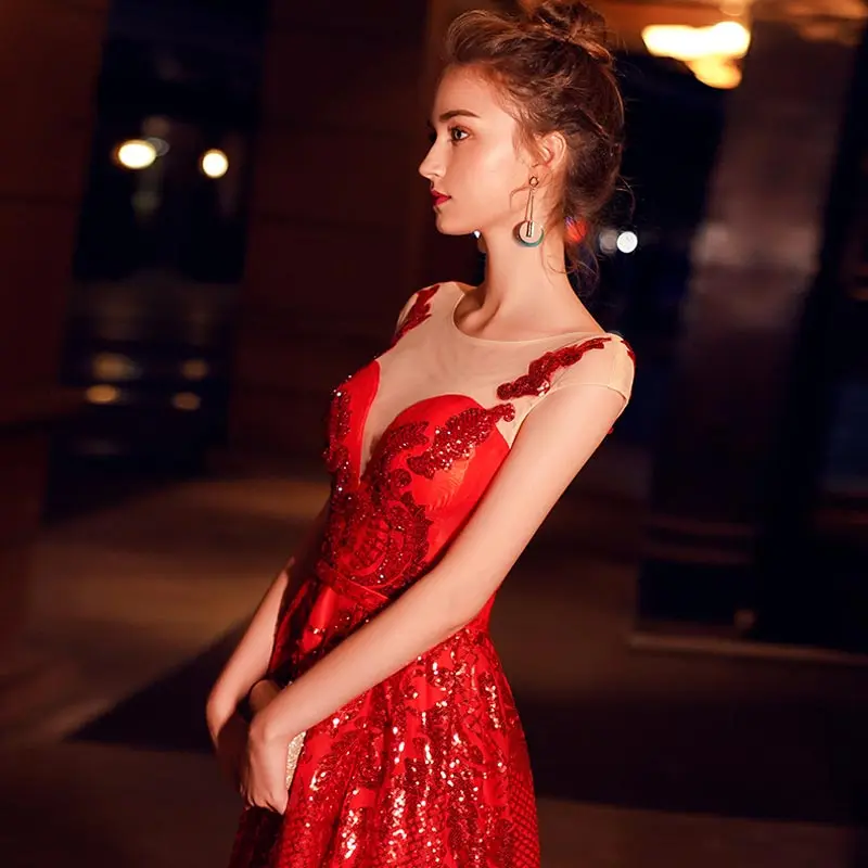 Женское вечернее платье FADISTEE элегантное для выпускного вечера кружевное