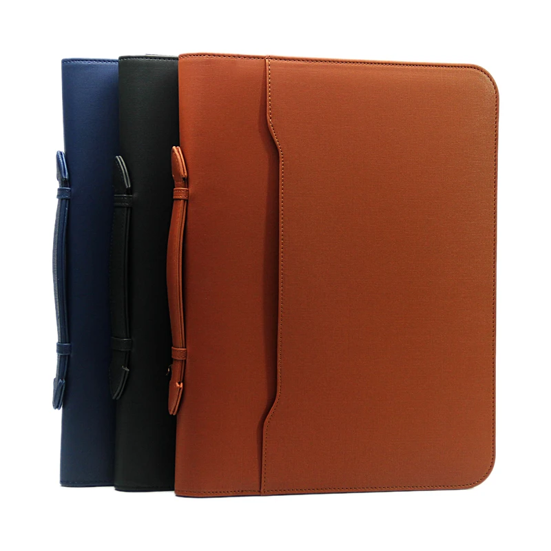 Рекламная папка для файлов из искусственной кожи a4 деловая сумка документов с