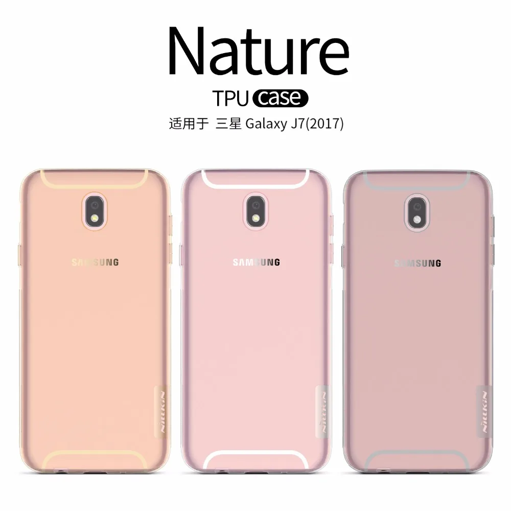 NILLKIN Nature Transparent TPU Case For Samsung Galaxy J7 2017(J7 PRO) Clear Soft Back cover 2017 |
