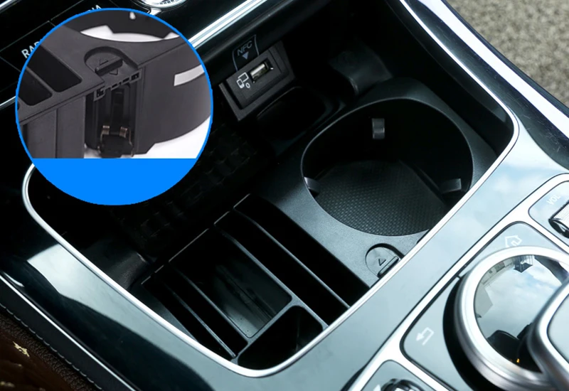 Автомобильная Центральная коробка для хранения подстаканник для Mercedes-Benz GLC-/V класс-/E класс /C класс