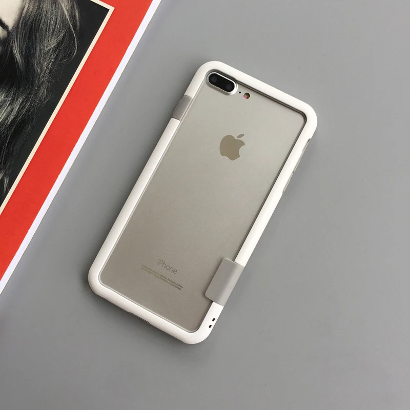 White XinWen противоударный роскошный чехол для apple iphone x 10 Macio PC frame de Phone case Аксессуары - Цвет: White