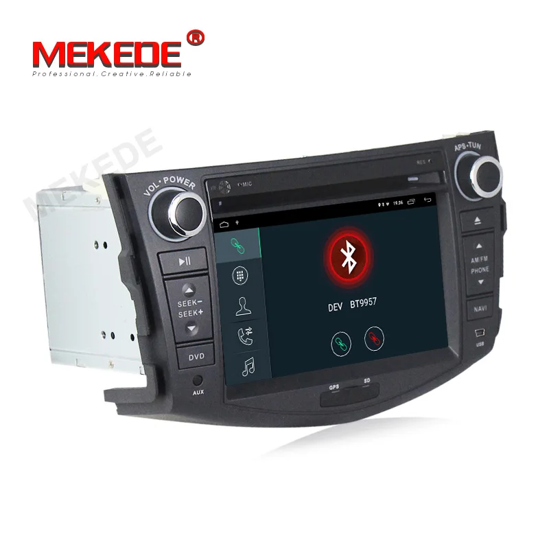 MEKEDE 2 ГБ + 32 Android 9 1 автомобильный мультимедийный DVD плеер аудио радио для Toyota RAV4 Previa