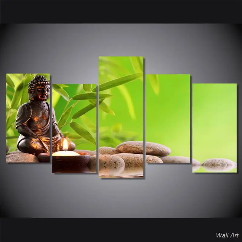 Hd печатная буддийская художественная живопись на холсте украшение комнаты