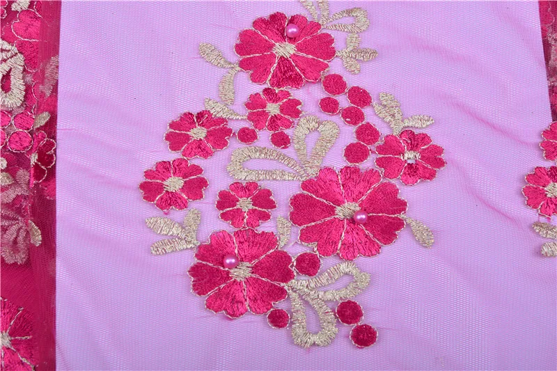 2018 Hot Sale Embroidered African Lace Fabric High Quality With Rhinestones And Beads French Net Guipure Fabrics 1167 | Дом и сад