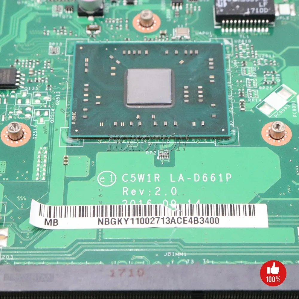 NOKOTION C5W1R LA-D661P NBGKY11002 NB. GKY11.002 основная плата для acer aspire ES1-523 материнская плата для ноутбука