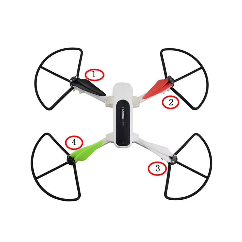 

4pcs Quick Release Protective Cover For Hubsan Zino H117s Aerial Four-Axis Aircraft Accessories Protection Ring White Black Red
