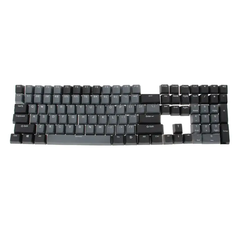 Черно серый смешанный толстый колпачок для клавиш Dolch PBT 108 OEM Вишневый профиль ANSI