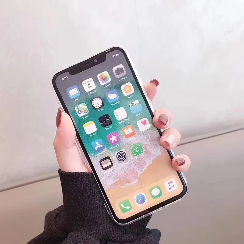 Fashion Mirror Case Conch Shell For iPhone X XS XR MAX White Pearl Soft TPU Phone Coque for Iphone 7 8 6 6S Plus Funda |