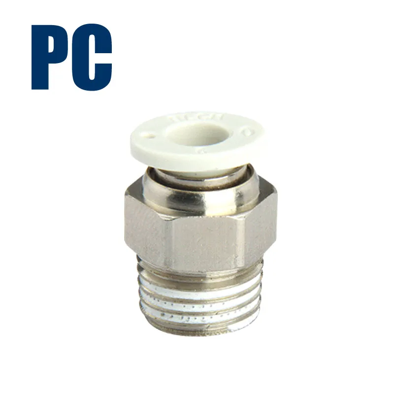 Воздушный Пневматический 10 8 12 6 4 мм шланг 1/4 &quotBSP 1/2&quot 1/8 &quot3/8&quot Мужской резьбовой