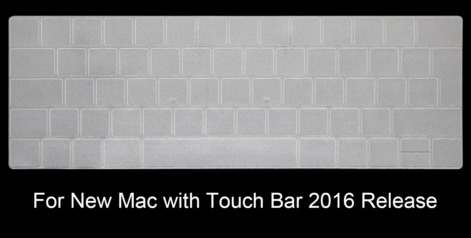 HRH ТПУ США ЕС Клавиатура Обложка протектор кожи для Macbook Air 11 13 retina Pro 1" 13" 1" 17" для нового Mac iMac и волшебная клавиатура - Цвет: Mac 13touch EU