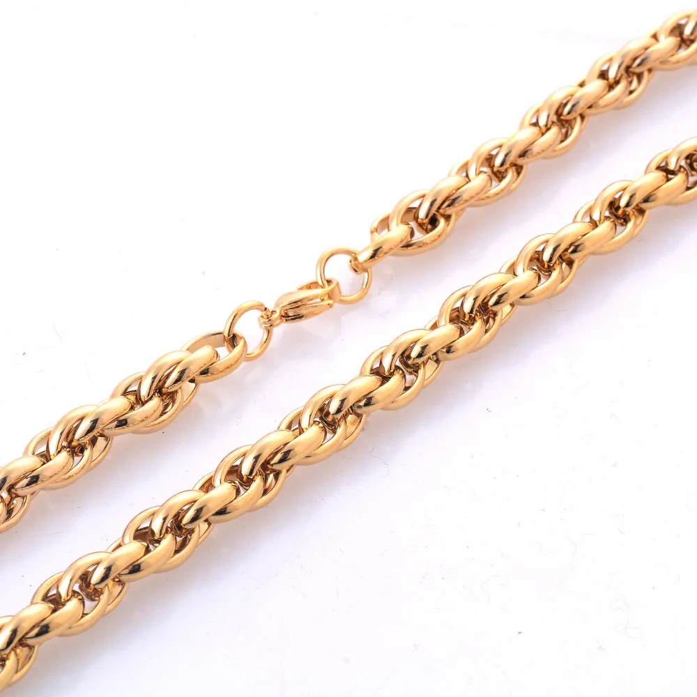 Цепь из нержавеющей стали высокого качества ширина 9 мм ожерелье 316L в стиле панк