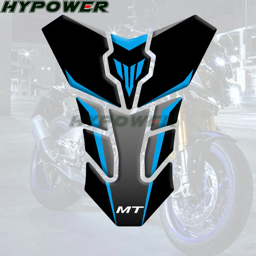 

Motorcycle MOTO For Yamaha MT10 MT-10 MT09 MT07 FZ09 MT25 Gas Cap Raised Fuel Tank Pad Reflective Stickers Emblem Protection