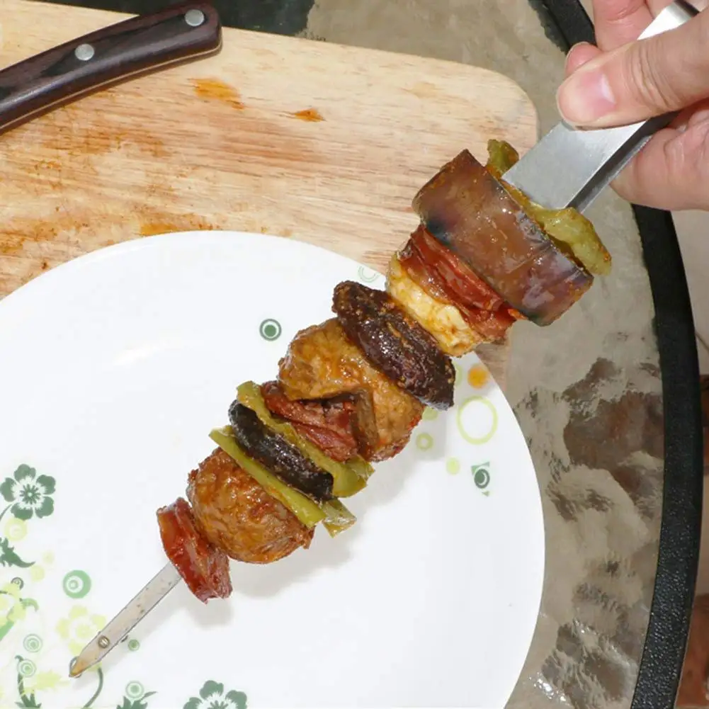 Шашлык для барбекю штифт вилка из нержавеющей стали знак гриль кебаб открытый