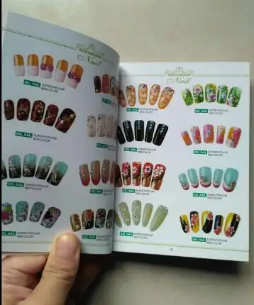 nail art tool Gel Nail Art Book Chart Card Salon Acrylic Tips Nail Polish