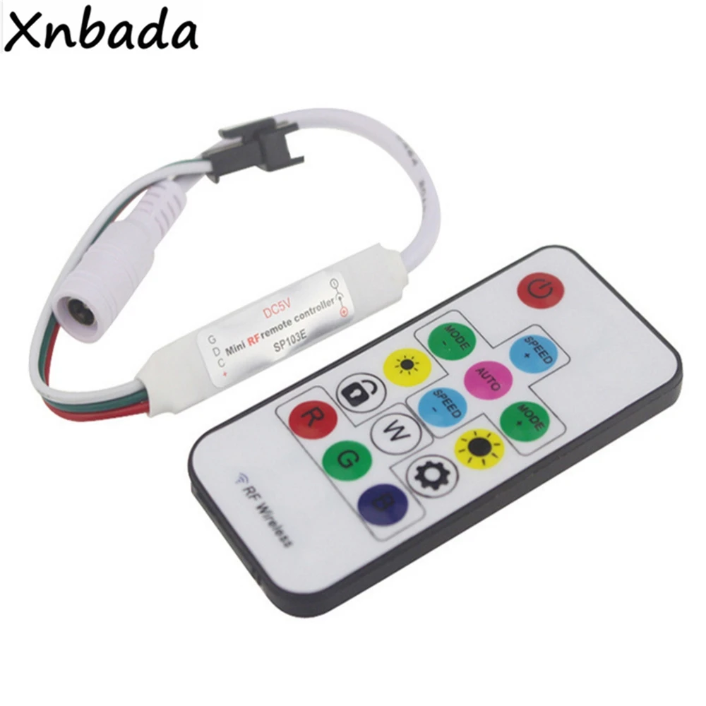 1 м ws2812b ws2812 144led/m rgb Светодиодная лента Водонепроницаемая ip30/ip67 14 клавиш rf