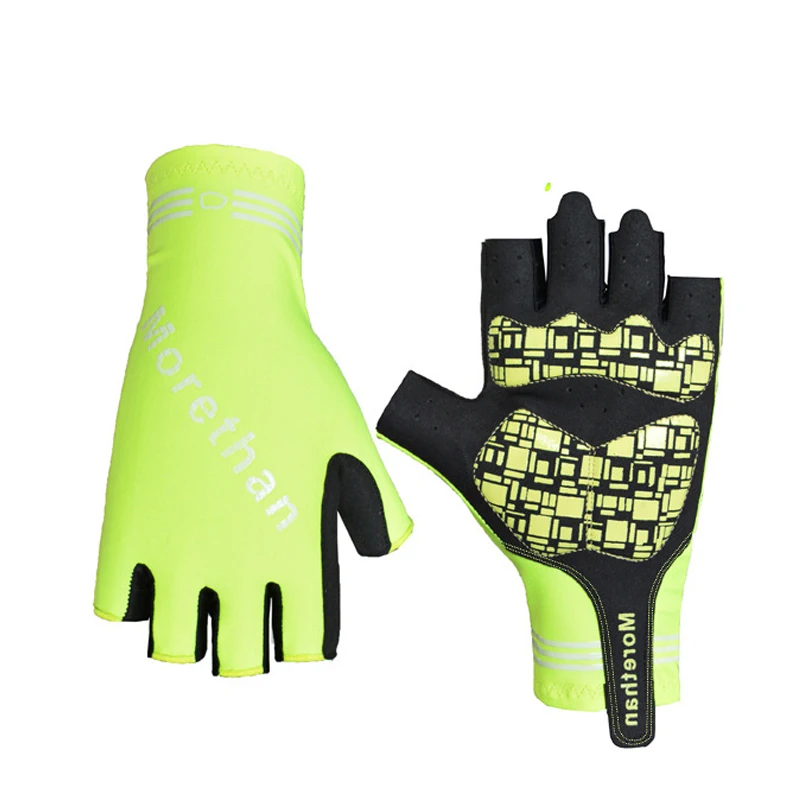 

1 pair Tour Road Mountain Mountain Bikes Long Sleeve Half Fingers Gloves Gloves Outdoor Sports Short Finger Gloves