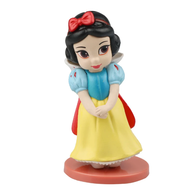 Disney Princess 11 шт. фигурки 8 см Моана Белоснежка Мерида Мулан Русалка Тиана куклы Жасмин Детские игрушки Детская Коллекция