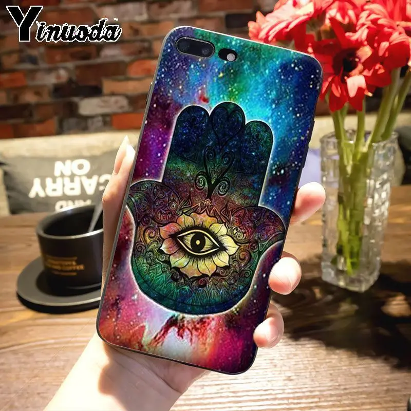 Роскошный Гибридный чехол для телефона Yinuoda girly eyes Apple iPhone 8 7 6 6S Plus X 5S 11pro SE 12pro max