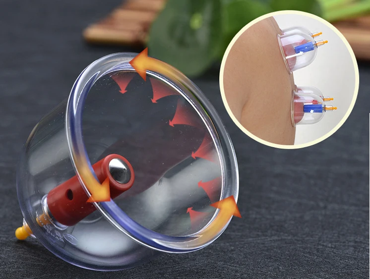 Профессиональный антицеллюлитный массажер для тела с присоской 24 чашки