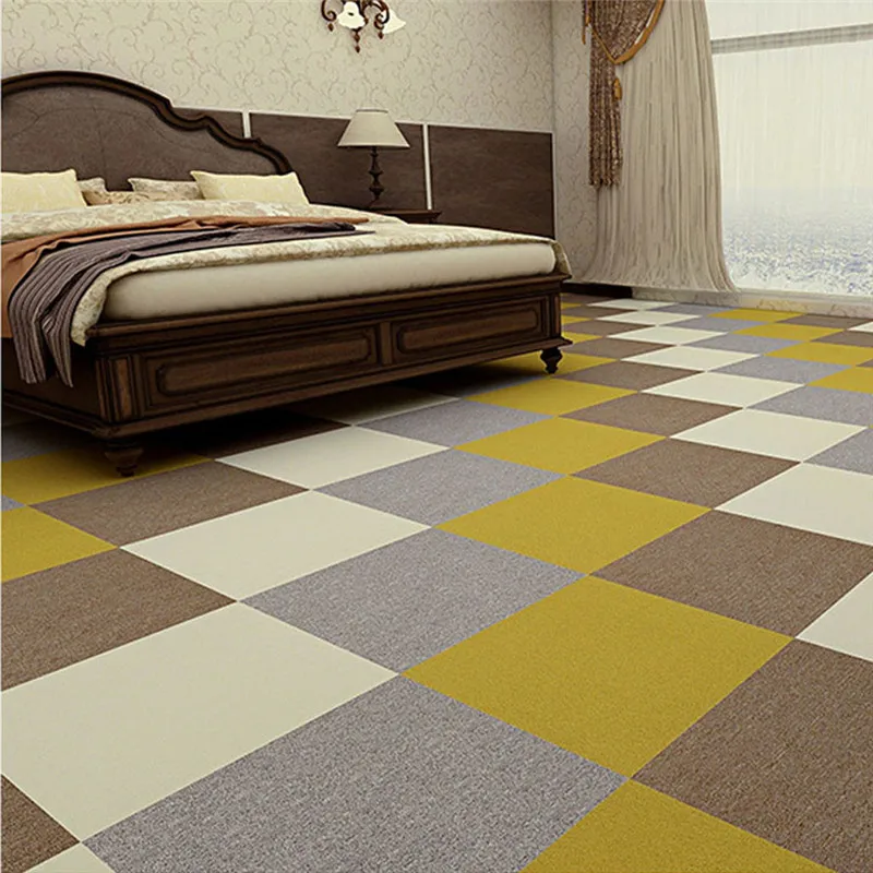 ISHOWTIENDA 50x50 см плитка офисный ковёр Конференц-зал мозаика полный пол ковры для спальни квадратный коврик компания офис студия ковер