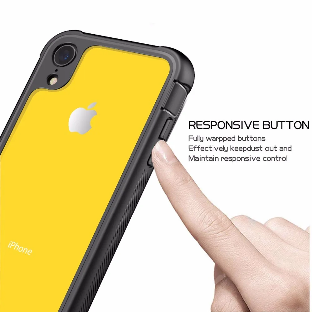 Чехол для iPhone Xr встроенная защита экрана 360 градусов противоударный