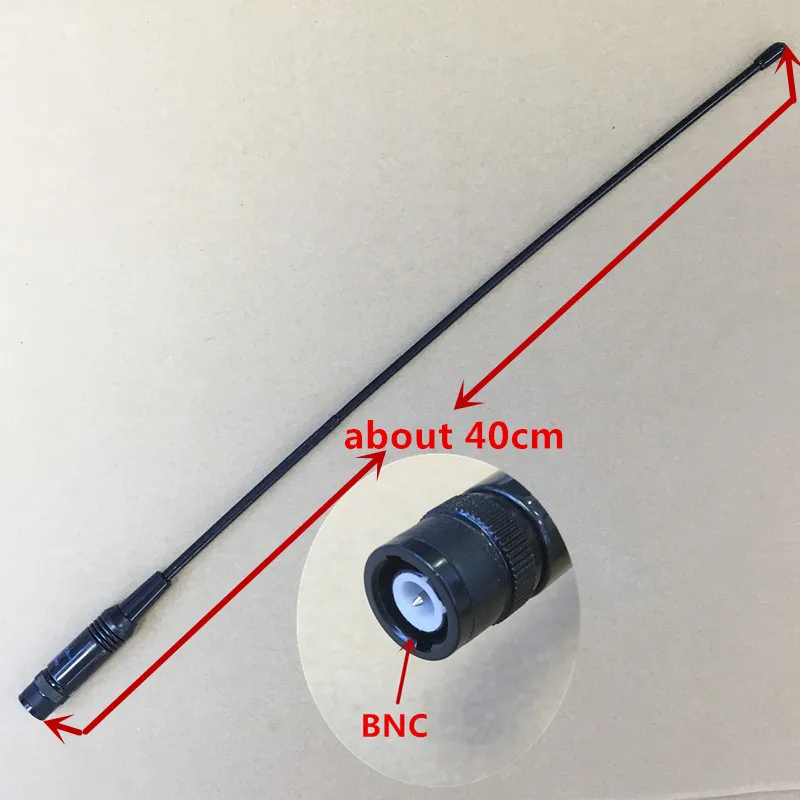 Honghuismart NA771 BNC разъем антенны UHF VHF двухдиапазонный для ICOM IC V82 V8 V80 Kenwood TK308 TK208 и т. д.