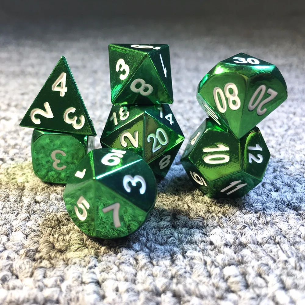 Металлический Набор кубиков настольная игра Опора 7 шт. набор D4 D6 D8 D10 % D12 D20