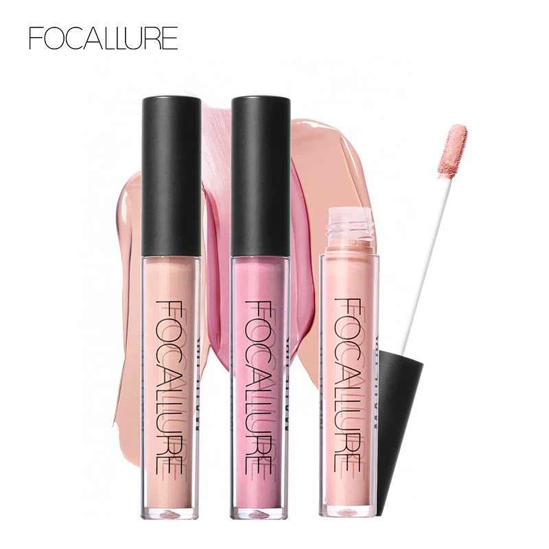 Матовая жидкая помада FOCALLURE водостойкая телесная бархатная стойкая хорошо