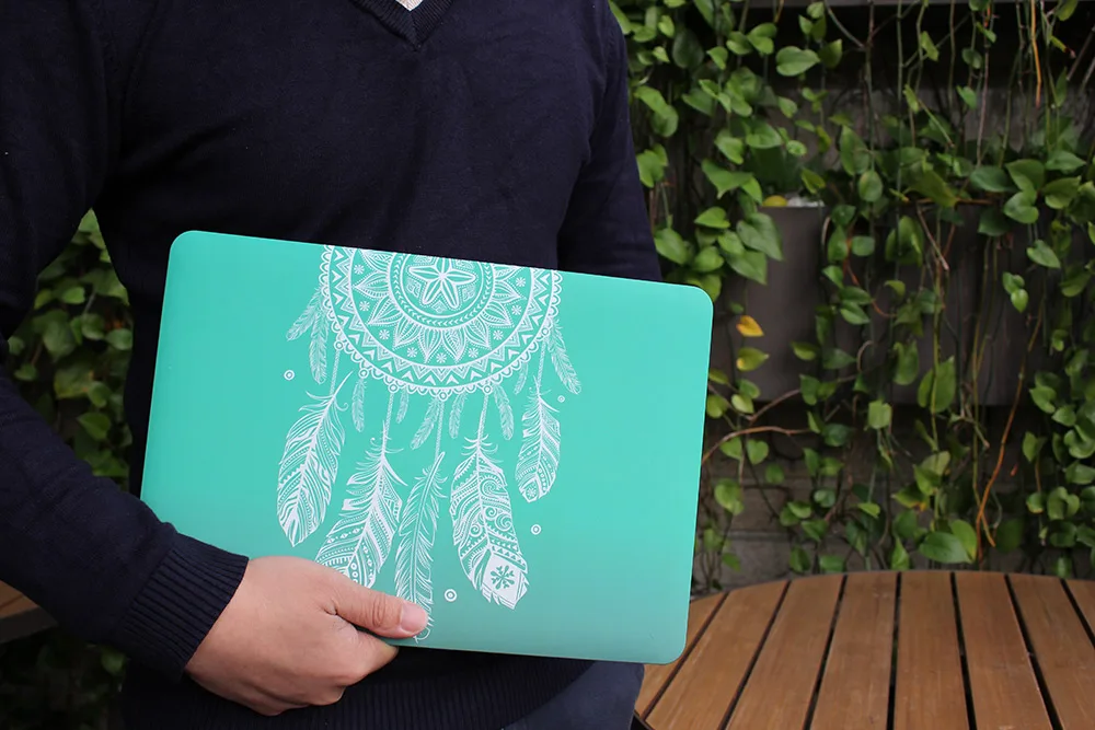 Чехол для ноутбука Gradent Green Dream Catcher для Apple Macbook Pro retina 12 13 New Air 11 13 с сенсорной панелью retina ID A1466 A1932