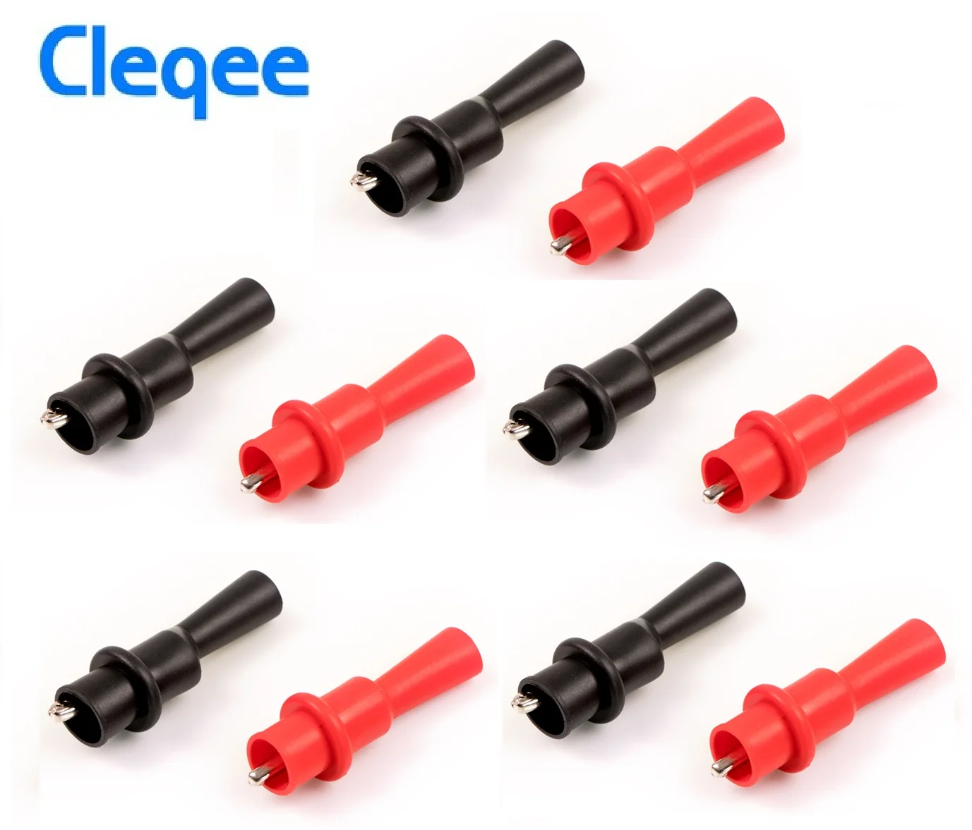 Cleqee P2008 10 шт. изоляционные металлические зажимы типа крокодил электрические