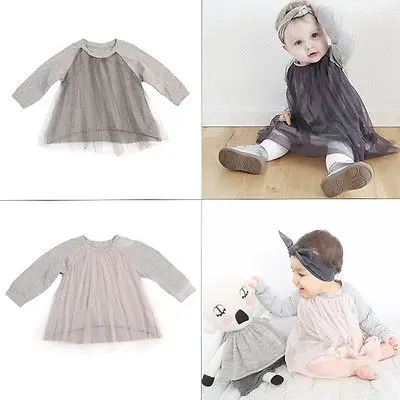 Emmaaby/Лидер продаж платье для малышей Сетчатое кружевное принцессы на свадьбу