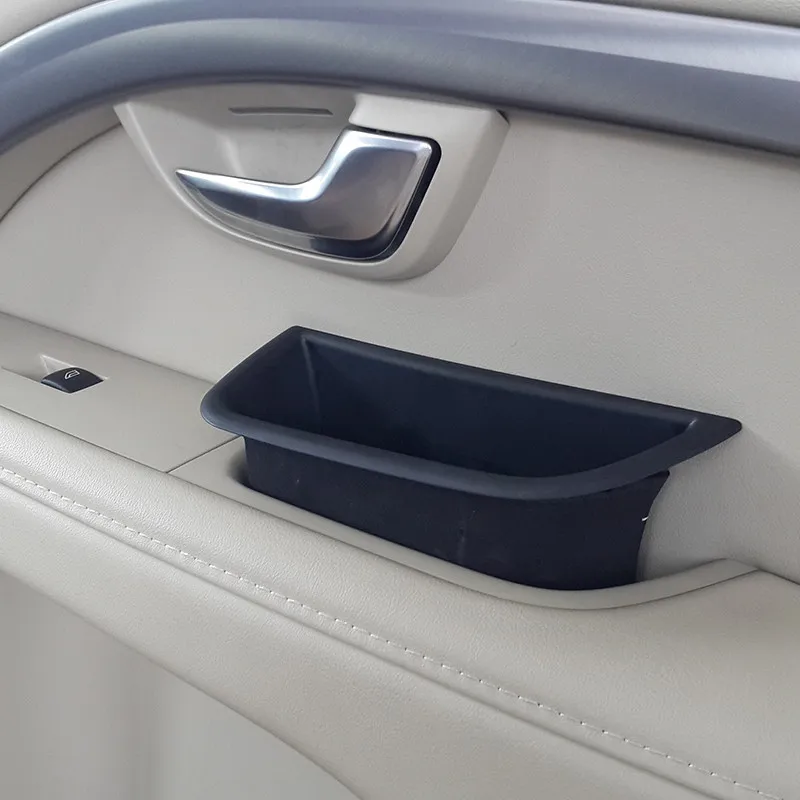 Beige Black Car Front Door Storage Box Glove Armrest Container Holder Tray For VOLVO S80 XC70 V70 Accessory with Mat Styling | Автомобили