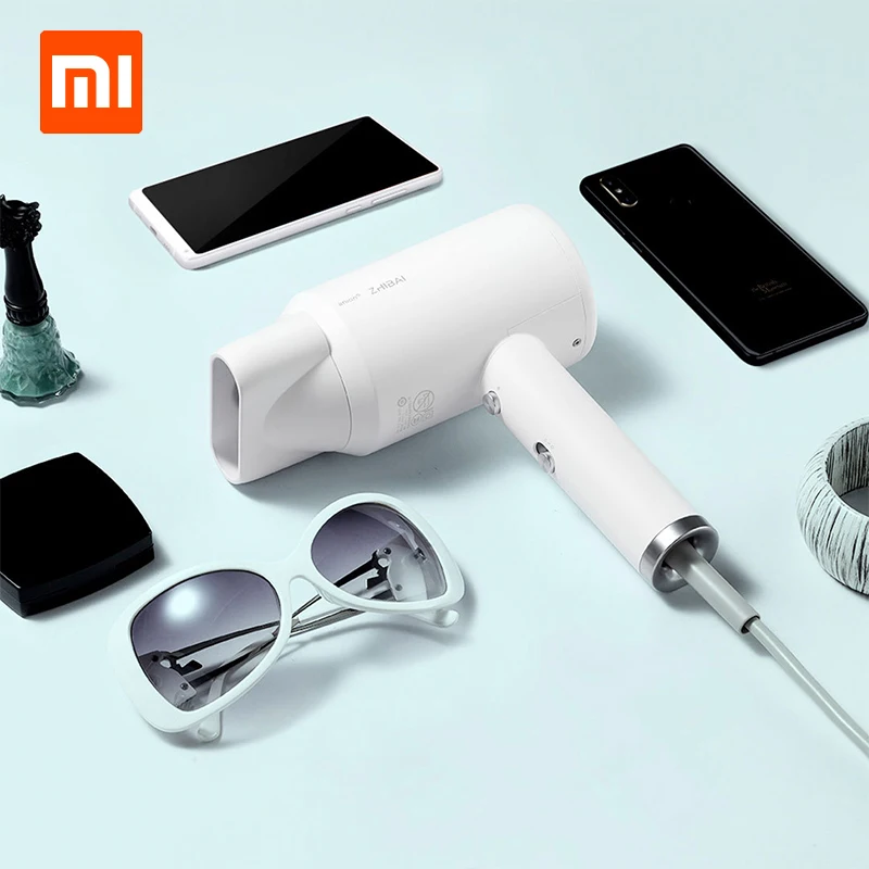 Xiao mi экологическая цепная продукция zhiabi Портативный анион HL3 1800 Вт 2 скорости температуры mi фен для путешествий Xiao mi домашние комплекты