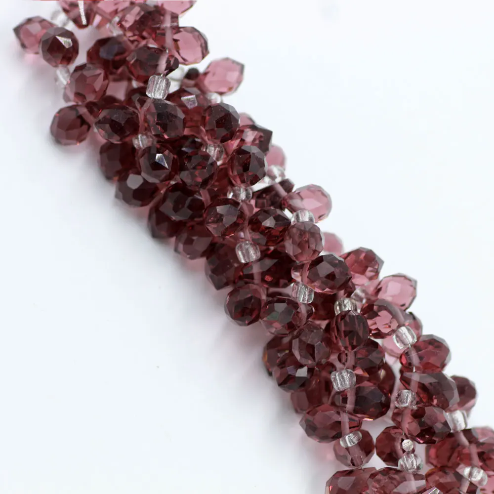 Чжуби 100 шт./лот подвески в форме капель воды стеклянные граненые каплевидные