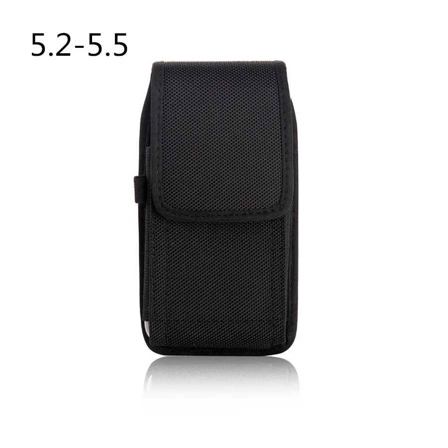 5.2-5.5 inch Поясная сумка для мобильного телефона 5,2-6,3 дюймов для iphone для samsung для xiaomi huawei Hook Loop кобура Сумка ремень чехол в виде поясной сумки чехол - Цвет: 5.2-5.5 inch
