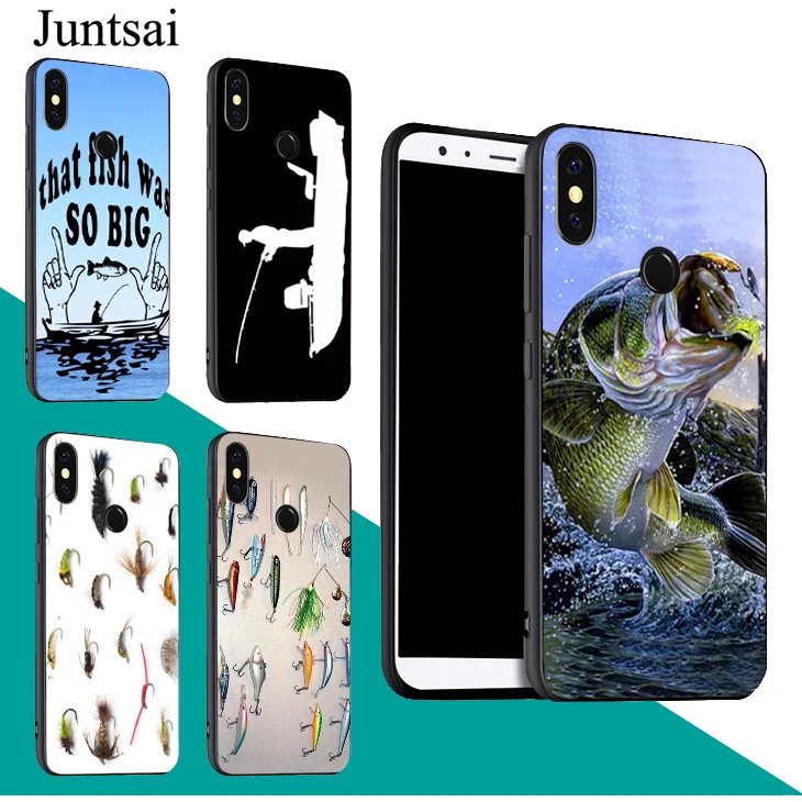 Bass Fishing Baits Lures Hook Tackle Case For Xiaomi Redmi Note 10 9 11 Pro 10S 9T Mi Lite 11T Cover POCO F3 M3 M4 X3 | Мобильные