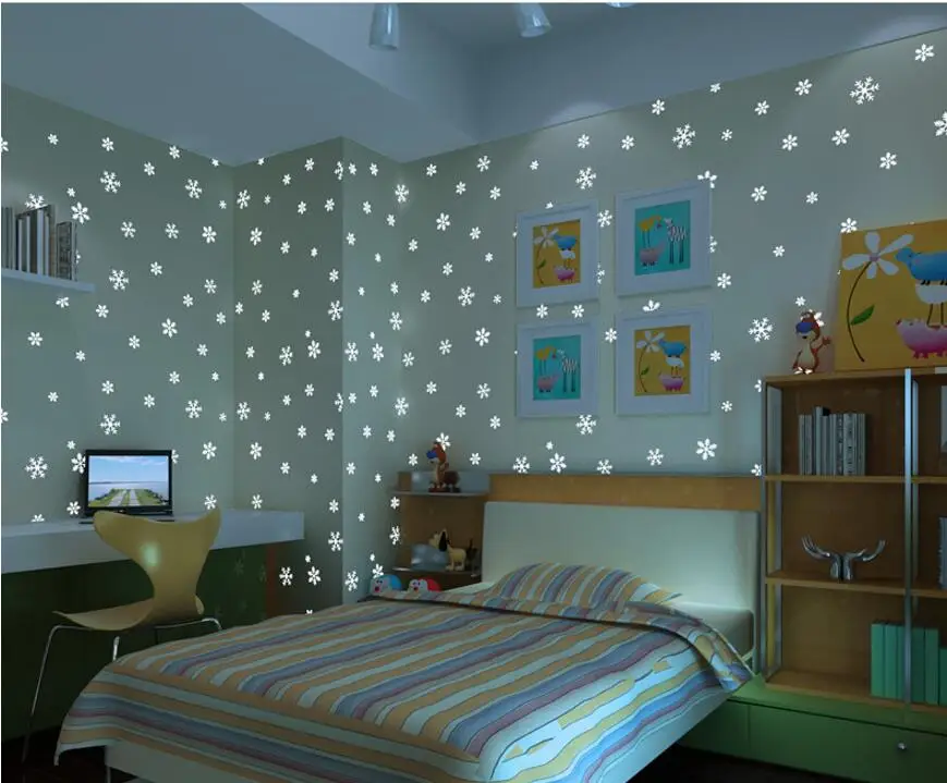 Beibehang papel де parede 3D детская комната светящиеся лунные снежинки обои для стен 3 d обои домашний Декор Фон