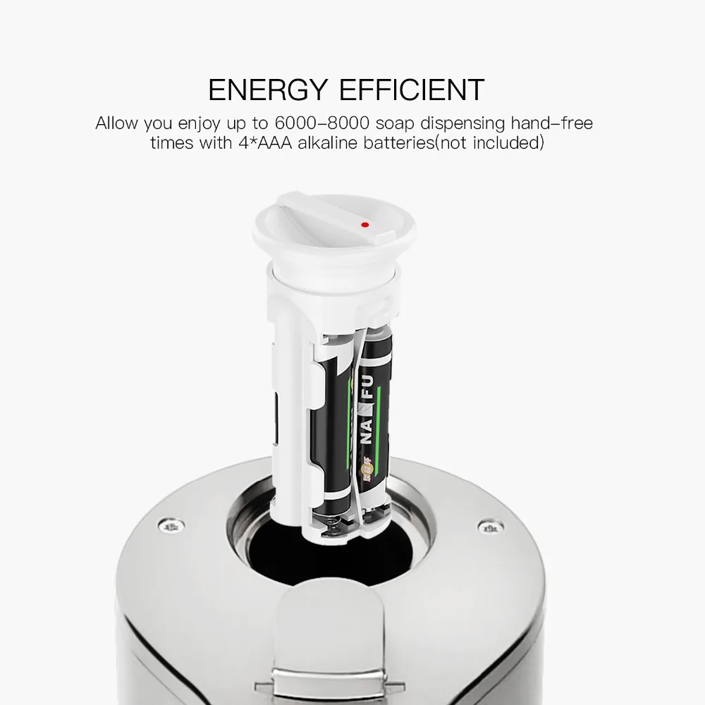 SVAVO280ml автоматический Пенящийся диспенсер для мыла инфракрасный сенсор Бесконтактный дезинфицирующее средство для ванной комнаты регулируемый объем диспенсер для кухни